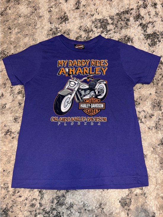 Harley-Davidson Other - Harley-Davidson Purple Tee with Orange and White Logo